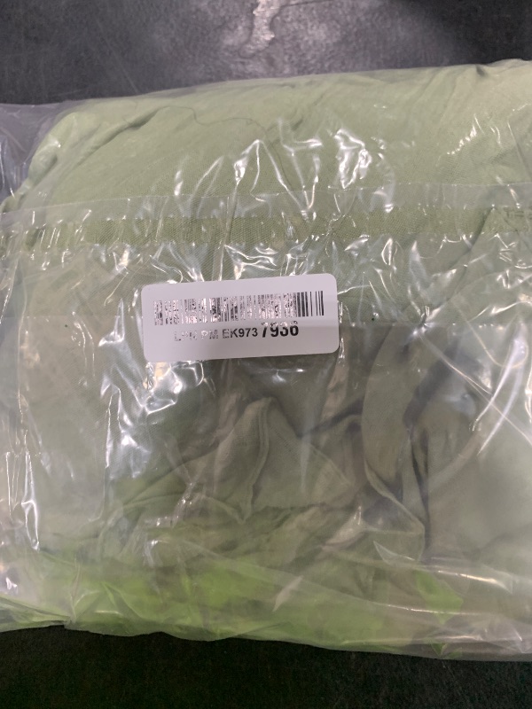 Photo 1 of DeZerlor 20 Pack Sage Green Cheesecloth Napkins Washable Summer Sage Cloth Napkins Set of 20 Cotton Gauze Table Napkins Bulk 21x21 Inches for Wedding Bridal Baby Shower Dinner Party Decor