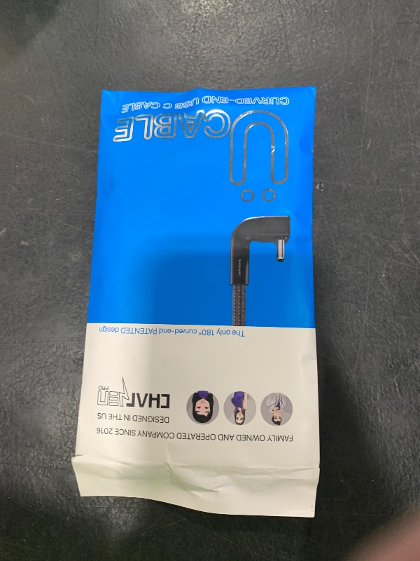 Photo 1 of CharJenPro Patented Wrap-Behind USB C to USB C Cable Curved,180 deg. Angle, 6.5' USBC Charging for iPhone 16 Pro, iPad, iPad Air/Pro, Samsung Galaxy Tab 9A+, S25/S24, Switch, Ucable Lifetime Repla.