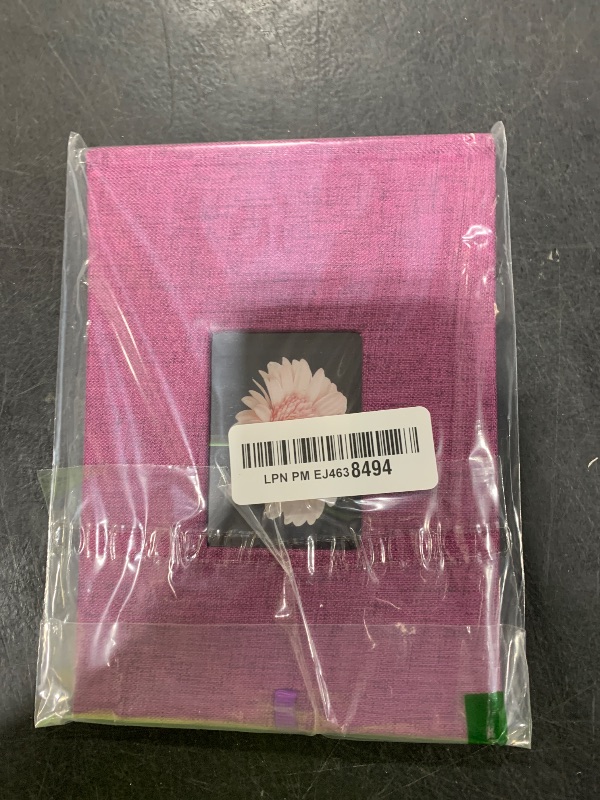 Photo 1 of Small Photo Album 4x6, Fabmaker Picture Album Holds 24 Horizontal Photos, Linen Fabric Cover Picture Book for Photos with Front Window, Mini Brag Book Photo Books for Weddings Family Boudoir