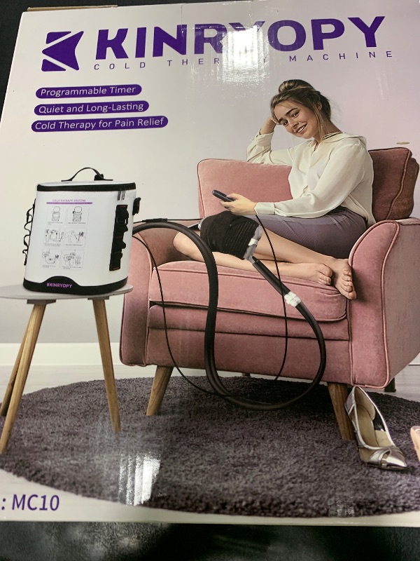 Photo 1 of Cold Therapy Machine with Programmable Timer, Portable Ice Machine for Knee After Surgery, Knee Replacement Recovery System, Cryotherapy Pain Relief w/Compression Pad for,Shoulder, Hip and Ankle
