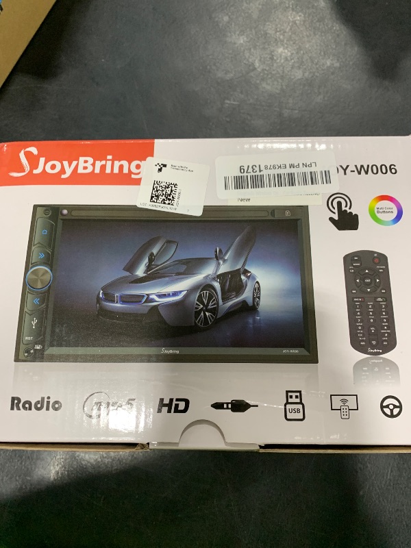 Photo 1 of Upgrade Wireless Double Din Car Stereo with Carplay, Android Auto, Bluetooth, 4-Channel RCA, High Power, 2 Subwoofer Ports, 7" HD Capacitive Touchscreen Car Radio, Backup Camera, Audio Receiver