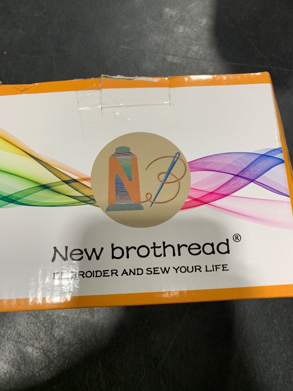 Photo 1 of New brothread 40 Colors Compatible with Brother Polyester Embroidery Machine Thread Kit 500M (550Y) Each Spool Compatible with Brother Babylock Janome Singer Pfaff Bernina Embroidery & Sewing Machine