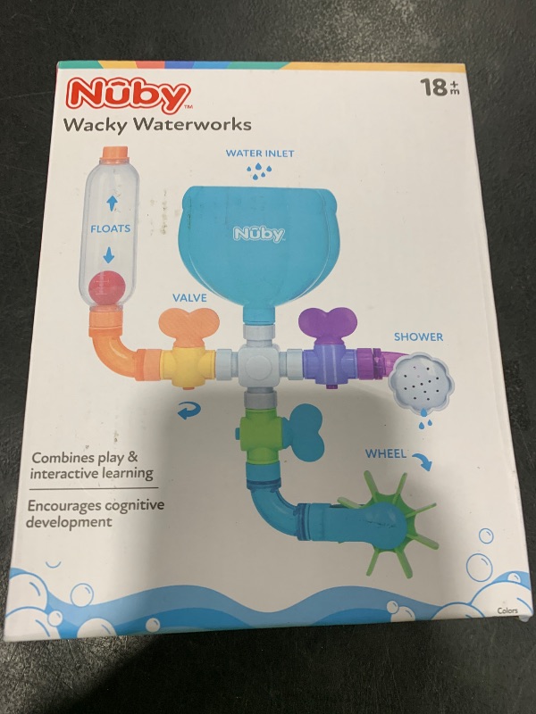 Photo 1 of Nuby Wacky Waterworks Pipes Bath Toy - Baby Bathtub Toy with Interactive Features for Cognitive Development