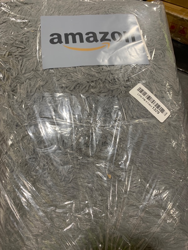 Photo 1 of Gray Area Rug for Bedroom 3x5: Shag Fuzzy Rugs for Living Room Bedroom, Gray Non-Slip Shaggy Carpets for Kids Girls Baby's Room, Furry Rugs for Nursery Decor, Floor Rugs for Dorm Room