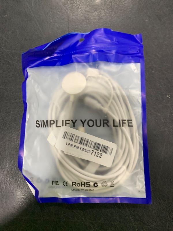Photo 1 of 6 in 1 USB A/C Cable for Watch iPhone Charging Cable, 10FT Multi Charging Cable Compatible with iWatch Ultra/SE/9/8/7/6/5/4/3/2/1&iPhone 16/15/14/13/12/11/Galaxy, Universal Travel Charger -White