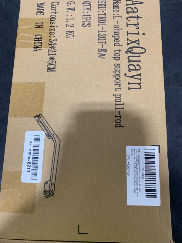 Photo 1 of AatrixQuayn Shower Glass Support Bar, Both Sides Available, Frameless Bathroom Glass Clamp L Shape Panel Bracket, No Drill?Fixed Shower Panel to Wall (BRUSE)
