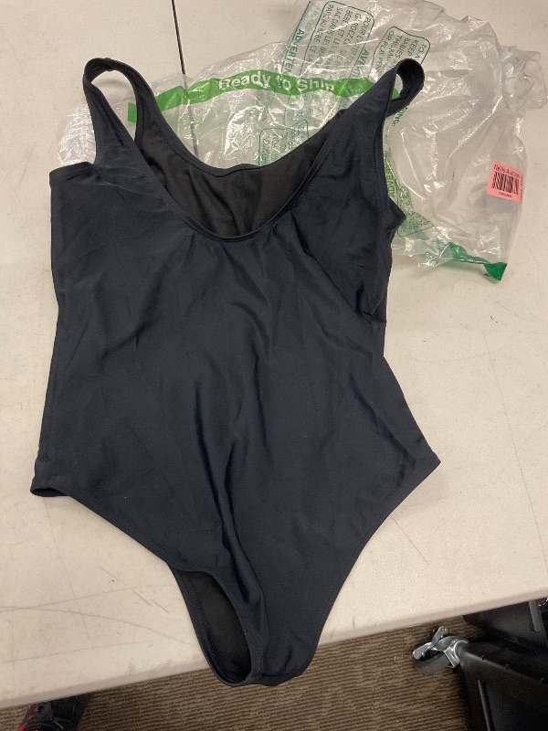 Photo 1 of Girls Swimsuits for Girl One Piece Swimsuit Solid Color Girls' Swimwear Cute Girl Bathing Suit Quick Dry Beach Kids Black Swimsuit for Teens 12-14Y Yizuoding005