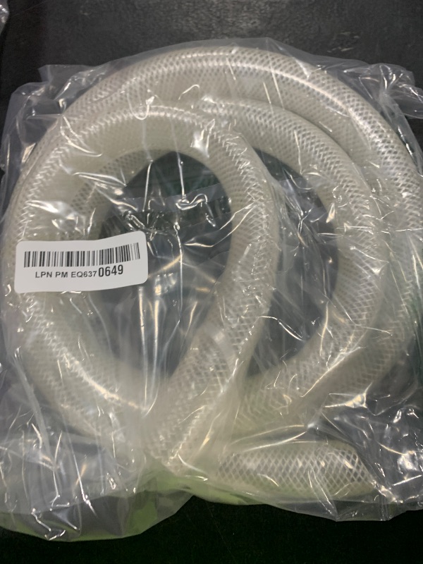 Photo 1 of 3/4’’ ID × 1’’ OD - 10 ft Clear Braided Hose Plastic Vinyl Tubing,High Pressure Flexible Reinforced PVC Tube for Transfer Water Air Oil, BPA Free & Non-Toxic
