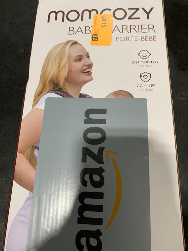 Photo 1 of Momcozy Baby Carrier - Ergonomic, Cozy and Lightweight Carrier for 7-44lbs, Effortless to Put On, Ideal for Hands-Free Parenting, Enhanced Lumbar Support, Purehug for Infant to Toddler, Black