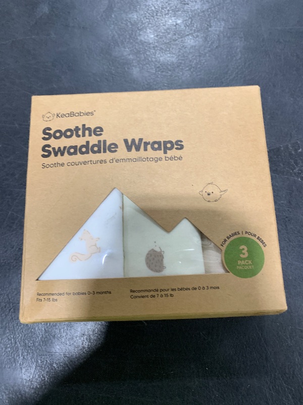 Photo 1 of KeaBabies 3-Pack Organic Baby Swaddle Sleep Sacks - Swaddles for Newborns, Infant 0-3 Months, Baby Girls, Boys, Soft & Snug Newborn Sleep Sack, Nursery Swaddling Blankets (Nibbles/Bruce)
