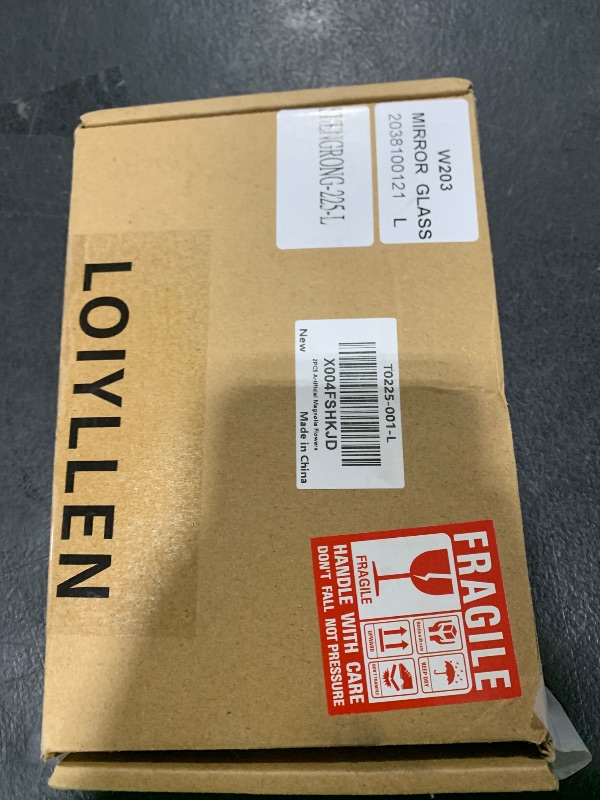 Photo 1 of LOIYLLEN Driver Side Mirror Replacement for Mercedes Benz E Class W211 E320 E350 E500 E55, C Class W203 C230 C240 C280 C320 C350 - Left Side Mirror Glass, Rear View Mirrors Glass with Power Heated