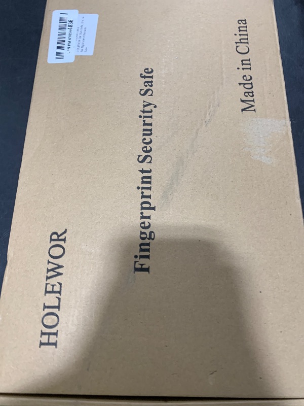 Photo 1 of Holewor Car  Safe, Small Pistol Safe Biometric Gun Lock Box for Handgun, Portable Fingerprint Quick Access Travel Gun Case for Nightstand Bedside