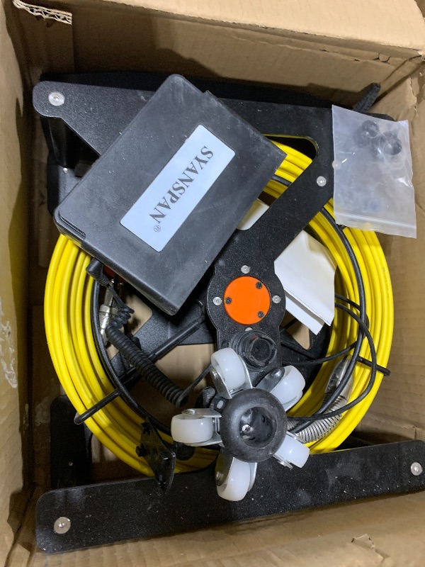Photo 1 of Sewer Camera 100FT,4.3" HD Screen,SYANSPAN 23mm Endoscope Camera with Light,16GB DVR, Portable Drain Camera with 8500mAh Battery,Ideal for Plumbers and Homeowners