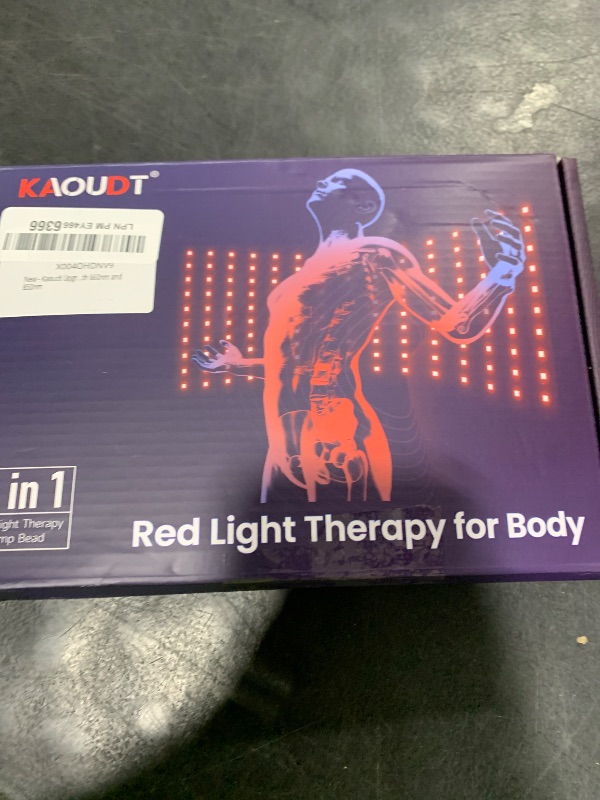 Photo 1 of Kaoudt Upgraded 16" x 8.6" Infrared Red Light Therapy Mat, NIR Light for Body Pain Relief - Surface Covered with Medical Grade TPU Film, Easy to Clean, 120 LEDs, Dual Wavelength 660nm and 850nm