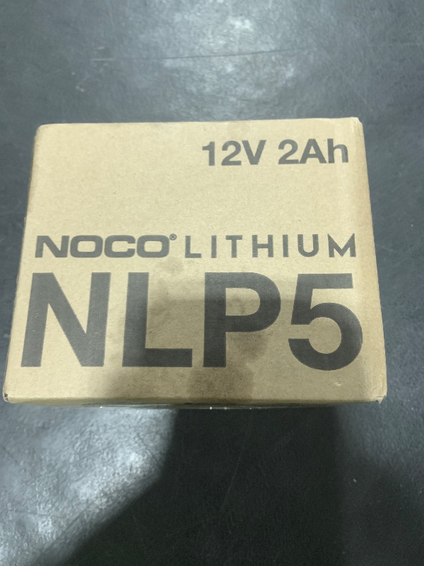 Photo 1 of NOCO Lithium NLP5: Ultra-Light 12V Lithium Powersport Battery – Group 5 – 2Ah – 250A Start Power – Intelligent BMS – UL Certified