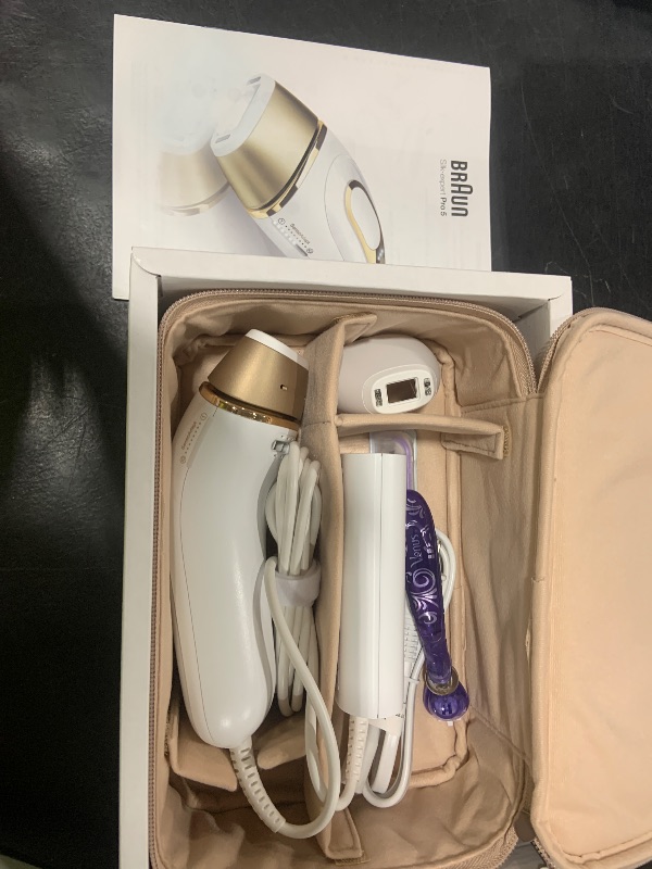 Photo 1 of Braun Smart IPL, Silk·Expert Pro 5: at Home Laser Hair Removal for Women and Men, Permanent Visible Hair Reduction in Hair Regrowth for Body & Face, with Venus Swirl Razor, Corded, IPL5137