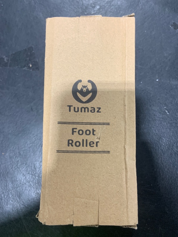 Photo 1 of Tumaz Foot Roller, Ergonomic Foot Massage Roller for Arch Pain, Trigger Points and Deep Tissue, Portable - Reflexology Tool for Plantar Fasciitis Relief, Black