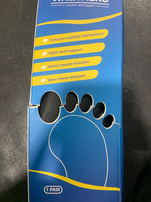 Photo 1 of Plantar Fasciitis Insoles for Men Women - Orthotics Inserts, Shoe Insoles Arch Support Flat Feet Inserts Work Boot Insoles for Standing All Day (Mens 8-8 1/2 | Womens 10-10 1/2)