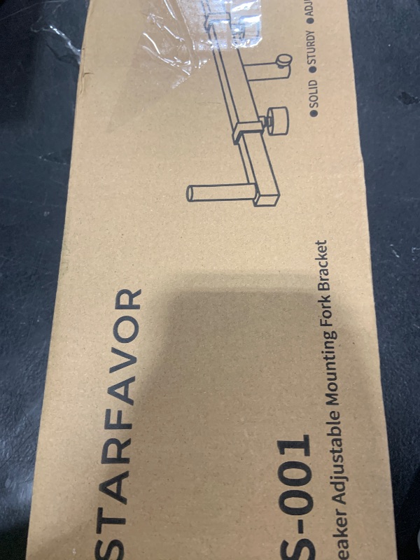 Photo 1 of Starfavor Dual Speaker Pole Mount, PA/DJ/On Stage Speaker Mount Adapter with Adjustable Width 16.5" - 24.3" SPS-001