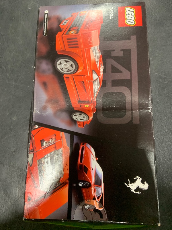 Photo 1 of LEGO Speed Champions Ferrari F40 Supercar, Toy Car Model Building Set with Driver Minifigure, Collectible Ferrari Toy for Kids Ages 9 and Up, 76934