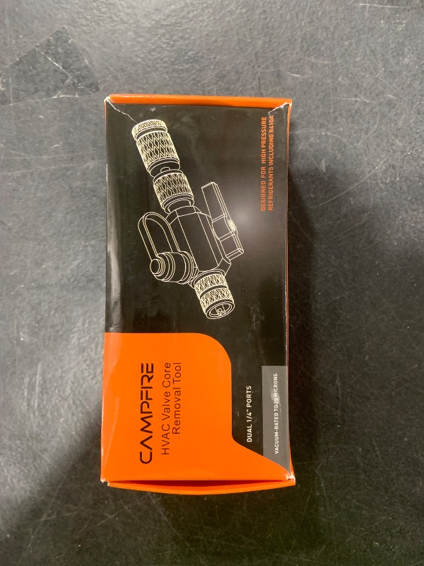 Photo 1 of CAMPFIRE HVAC Valve Core Removal Tool, MGAVCT 1/4" MegaFlow Vacuum Rated to 20 Microns, Includes 5/16" Conversion Adapter, Compatible with All Refrigerants