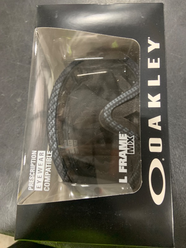 Photo 1 of Oakley L-Frame Graphic Frame MX Goggles,Carbon Fiber Frame/Clear Lens,one size