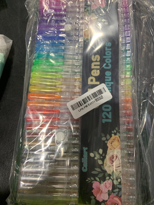 Photo 1 of 120 Color Gel Pens, 40% More Ink Fine Point Colored Pens, Neon Glitter Gel Pens for Adult Coloring Book, Drawing, Doodling, Scrapbook, Journaling, Sparkle Pen Gift for Kids