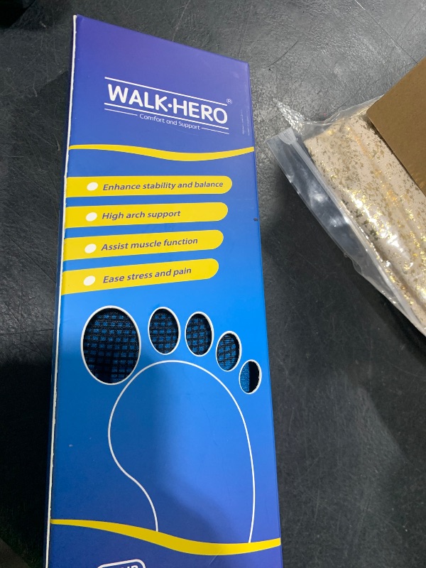 Photo 1 of Inserts Relieve Plantar Fasciitis - Flat Feet Insoles Arch Supports, Orthotic Insoles for Foot Pain Arch Pain Reduce Muscle Fatigue Absorb Shock (Mens 4-4 1/2 | Womens 6-6 1/2)