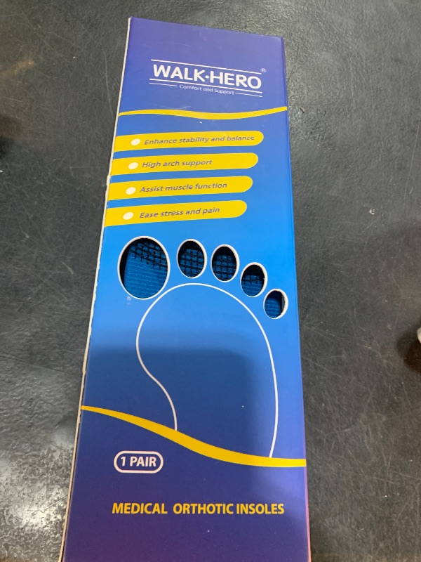 Photo 1 of Inserts Relieve Plantar Fasciitis - Flat Feet Insoles Arch Supports, Orthotic Insoles for Foot Pain Arch Pain Reduce Muscle Fatigue Absorb Shock (Mens 4-4 1/2 | Womens 6-6 1/2)