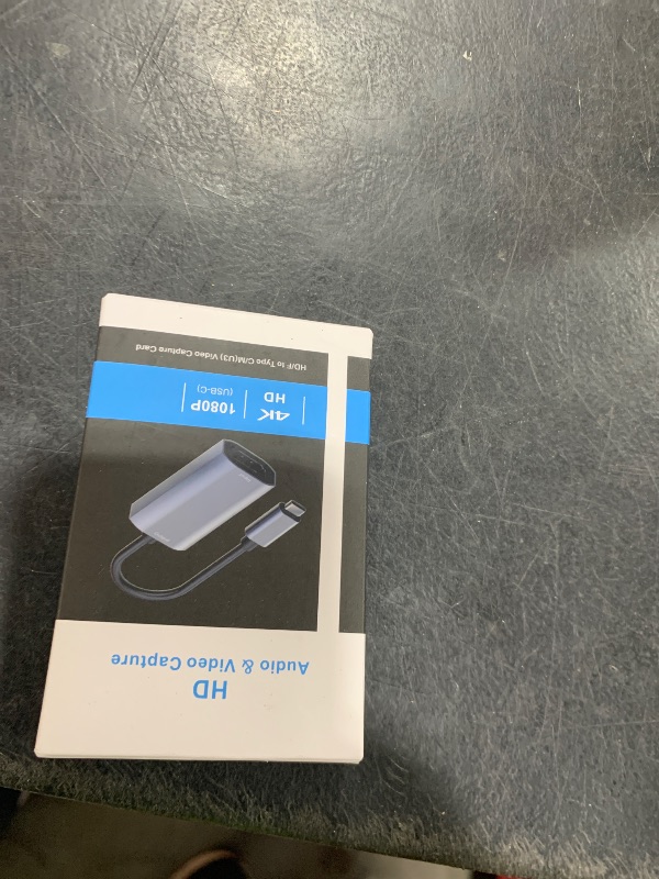 Photo 1 of Guermok Video Capture Card, 4K USB3.0 HDMI to USB C Capture Card for Streaming, 1080P 60FPS, Compatible with iPad Mac OS Windows, Quest 3, OBS, PS5/4, Switch2/1, Xbox, Camera (Silver)