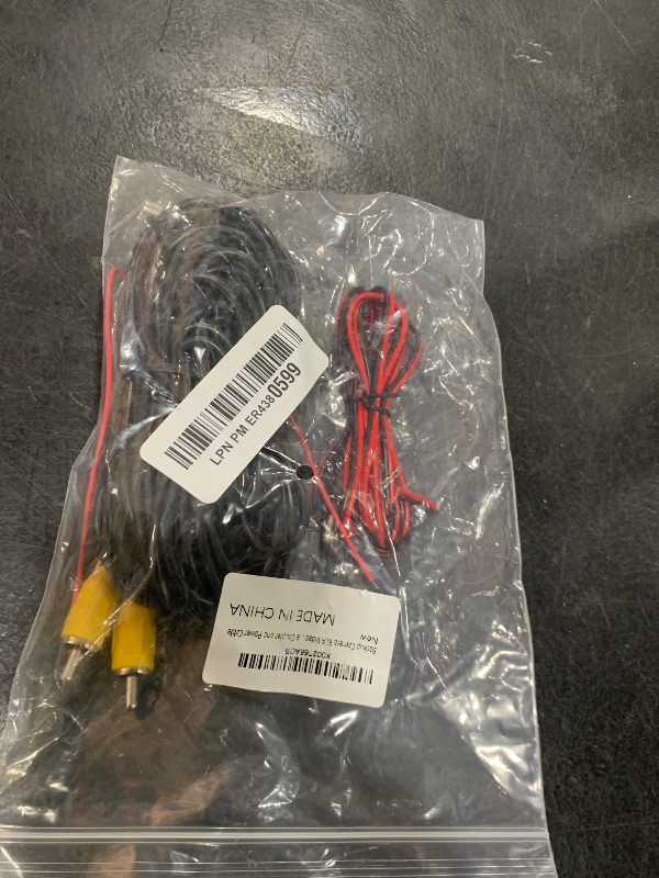 Photo 1 of DALLUX Backup Camera RCA Video Cable,Car Reverse Rear View Camera with Detection Wire(33FT/10m),AV Extension Cable with RCA Video Female to Female Coupler and Power Cable