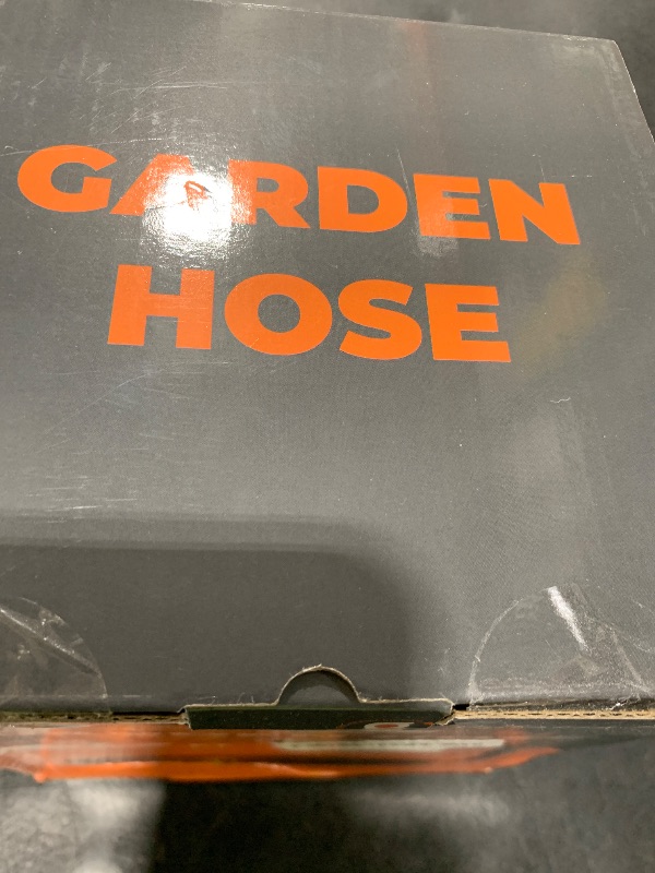 Photo 1 of Giraffe Tools Garden Hose 25FT Lightweight Lay Flat Water Hose Kink Free Flexible Hose with 9 Spray Function Nozzle?Black?