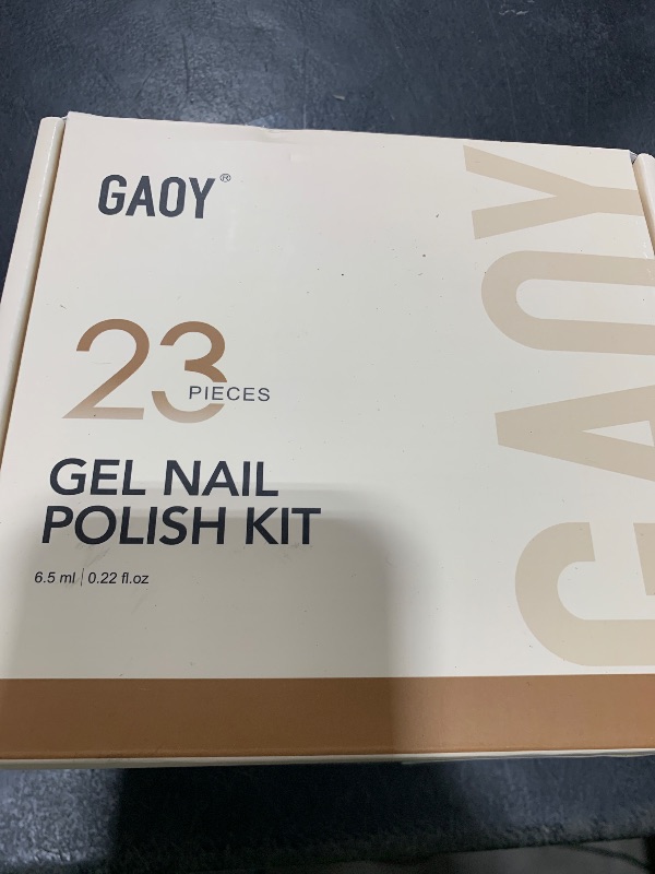 Photo 1 of GAOY 23 Pcs Gel Nail Polish Kit, Fall Colors UV Gel Polish Set with Glossy & Matte Top Coat and Base Coat for Nail Art Home DIY