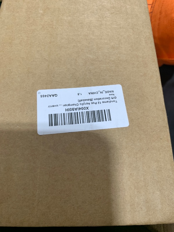Photo 1 of Tondiamo 12 Pack Acrylic Baseball Champion Trophy Awards, Winner Prizes Champion Trophies for Sports Competition Prizes Souvenir Gift Decoration