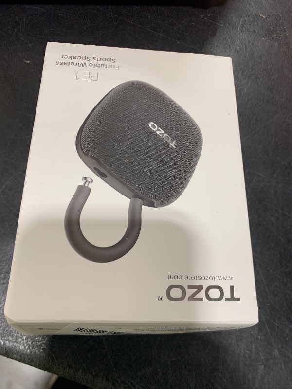 Photo 1 of TOZO PE1 Portable Bluetooth Speakers with Adjustable Carabiner, Mini Bluetooth Wireless Shower Speaker with IPX8 Waterproof, 32H Playtime Punchy Bass Audio Speaker for Home, Outdoor and Travel, Red