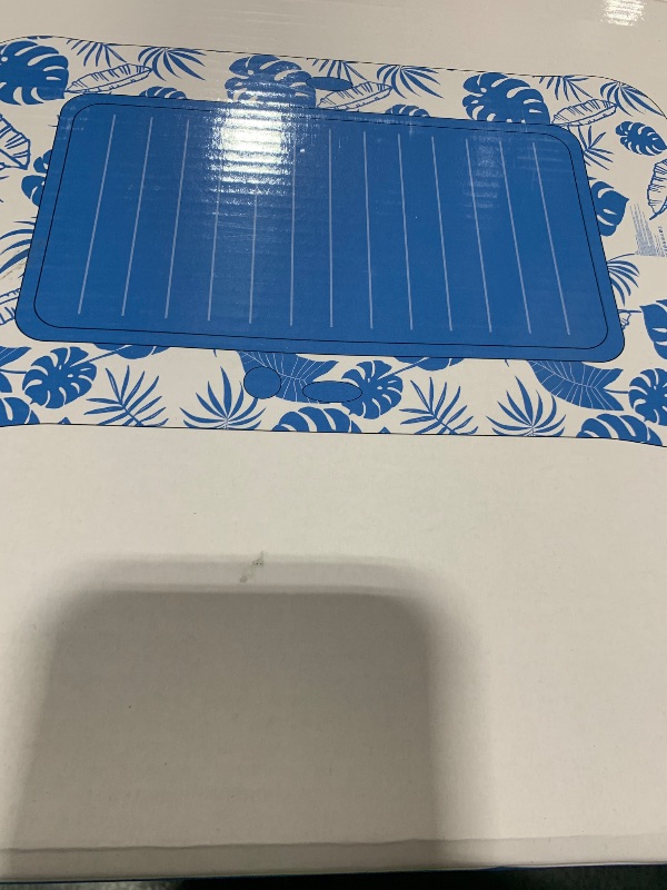 Photo 1 of Rrtizan Inflatable Tanning Pool Rafts for Adults, 83.5" x 52.4" Adult Pool Floats with Pillow, Cup Holder & Handles, 4-in-1 Suntan Tub Raft Floatie for Pool, Backyard, Kids' Ball Pit