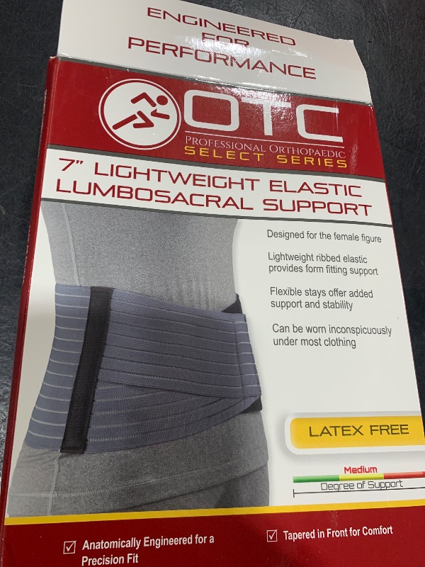 Photo 1 of OTC Lumbosacral Support for Women, 7-Inch Lower Back, Select Series