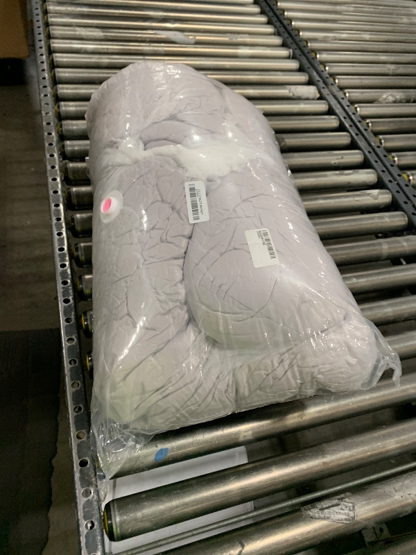 Photo 1 of Sasttie Pregnancy Pillows for Sleeping, U Shaped Cooling Full Body Pillow with Removable Cover, Pregnant Women Must Haves, Maternity Essential, Light Grey