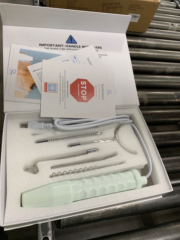 Photo 1 of NuDerma Clinical Skin Therapy Wand - Portable Skin Therapy Machine w 6 Fusion Neon + Argon Wands – Anti Aging - Clarifying - Skin Tightening & Radiance - Wrinkle Reducing