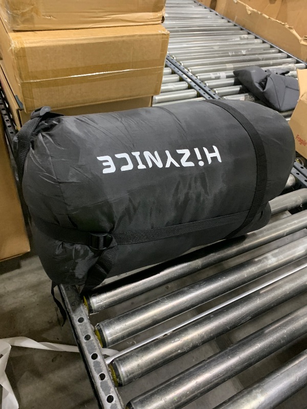 Photo 1 of HiZYNICE Sleeping Bags for Adults Cold Weather Zero Degree Extra Large Sleeping Bag Adult Big and Tall Winter Camping XXL,Black Right Zip,90" x 39"