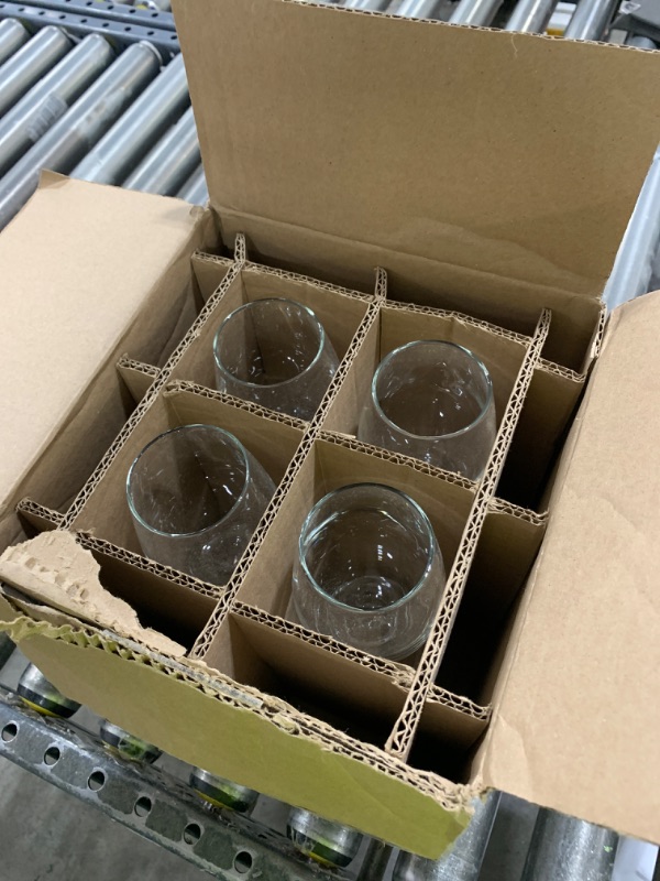 Photo 1 of Libbey Classic White Wine Glasses Set of 4, Casual, Modern Stemmed Wine Glasses, Classy Wine Drinking Glasses Set for Weddings, Intimate Gatherings