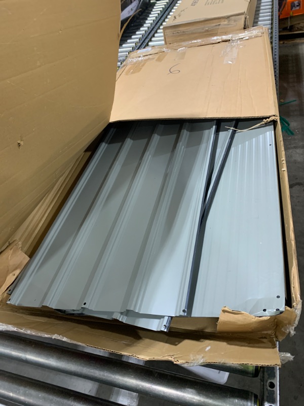 Photo 1 of NeatiEase Thickened Metal Roofing Panels, 5.1 Feet Heavy Duty Corrugated Galvanized Roofing Panels