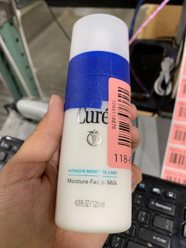 Photo 1 of Curel Japanese Skin Care Moisture Facial Milk Moisturizer, Daily Face Lotion for Dry Sensitive Skin, pH Balanced, Unscented Advanced Ceramide Care Face Cream without Drying Alcohols, 4 oz