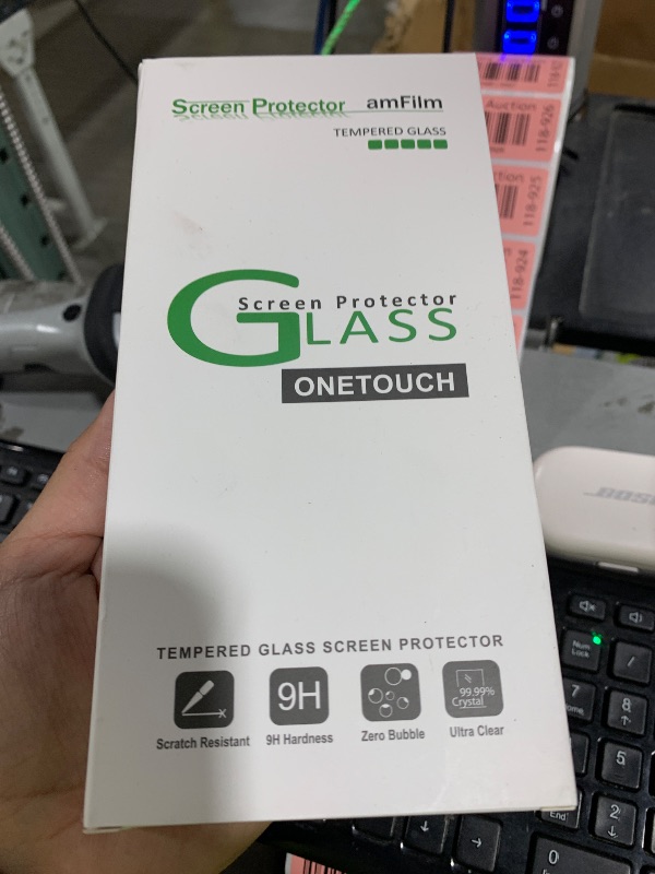 Photo 1 of amFilm Auto-Alignment OneTouch for Samsung Galaxy S25 Ultra 6.9" Screen Protector + Camera Lens Protector, Tempered Glass, 30 seconds Installation, Bubble Free, Case Friendly, Anti-Scratch [2+2 Pack]