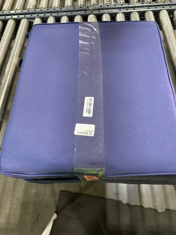 Photo 1 of IPYNBAP Outdoor Deep Seat Cushion Set 24 x 24 x 4 Inch, Outdoor Chair Cushions for Patio Furniture, Waterproof & Fade Resistant Patio Chair Cushion with Removable Cover for Chair Sofa Couch, Navy Blue