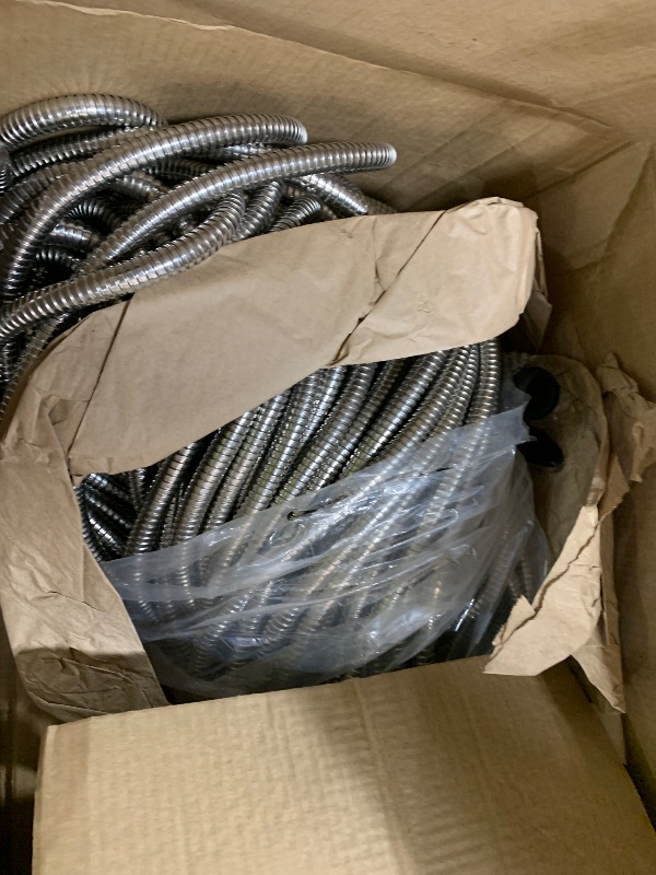 Photo 1 of Garden Hose Metal 150FT, Stainless Steel Heavy Duty Water Hose With 10 Function Nozzle, No-Kink, Tough & Flexible, Sturdy and Lightweight, Rust Proof for Yard, Outdoor, RV