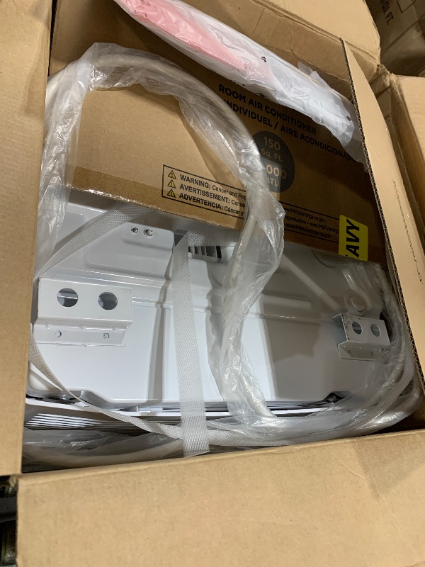 Photo 1 of Frigidaire 5,000 BTU Window-Mounted Air Conditioner, Cools Up to 250 Sq. Ft., Quiet Operation, Effortless Temperature Control, 2 Fan Speeds, Auto Restart, White