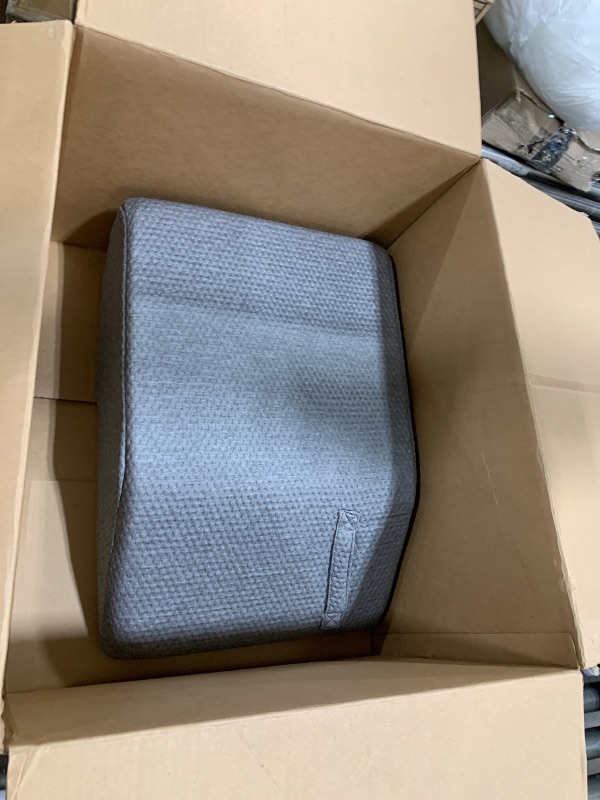 Photo 1 of MEGCXIT Leg Pillow Elevation Blood Circulation, Leg Wedge for Elevation for Swelling, Leg Elevating Pillow for After Surgery, Memory Foam Foot Knee Pillow for Back Sleeping 23.6×16.8×8 Inch Dark Grey