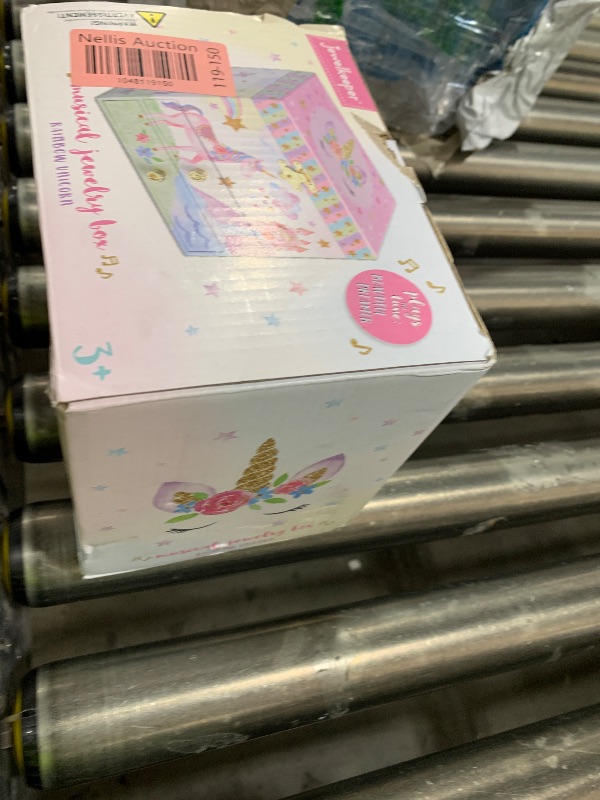 Photo 1 of Jewelkeeper Enchanting Unicorn Musical Jewelry Box for Girls - Sparkling Rainbow Design Music Box with 2 Pullout Drawers to Store Earrings, Necklace and Bracelets - Plays The Beautiful Dreamer Tune