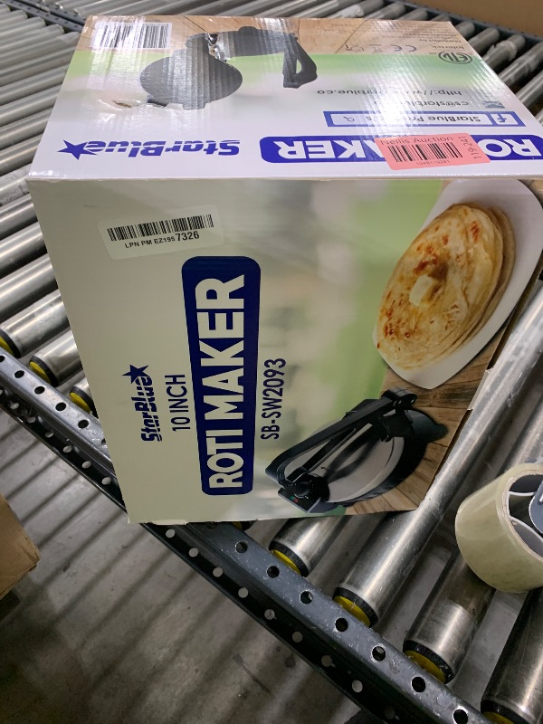 Photo 1 of 10inch Roti Maker by StarBlue with FREE Roti Warmer - The automatic Stainless Steel Non-Stick Electric machine to make Indian style Chapati, Tortilla, Roti AC 120V 50/60Hz 1200W